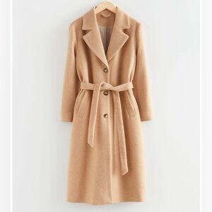 & Other Stories Relaxed Alpaca Blend Coat